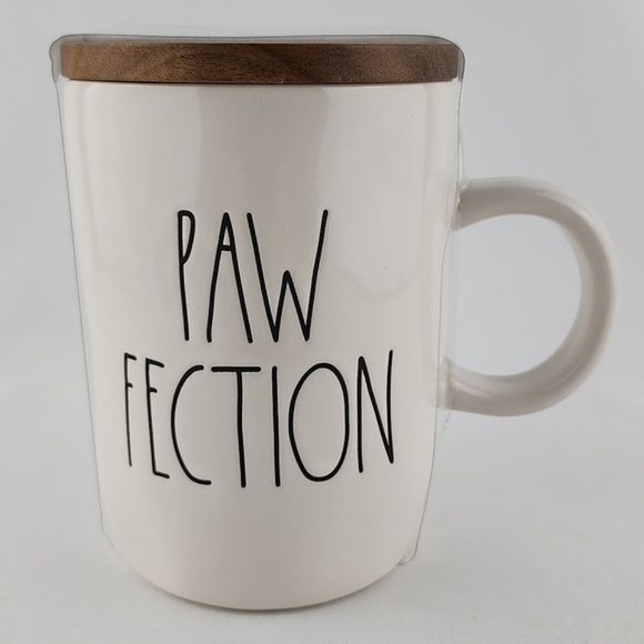 Rae Dunn Artisan Collection White Mug PAW FECTION Dachshund Dog Coaster - Picture 2 of 13